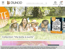 Tablet Screenshot of dunod.com